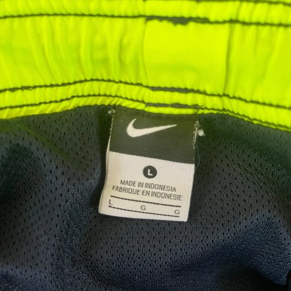 Nike Swim Trunks Shorts Mens Large Blue Lined Polyester Beach Pool Vacation